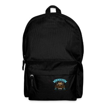 Es Ist Immer Kaffeezeit - Rucksack - Schwarz - Vorne