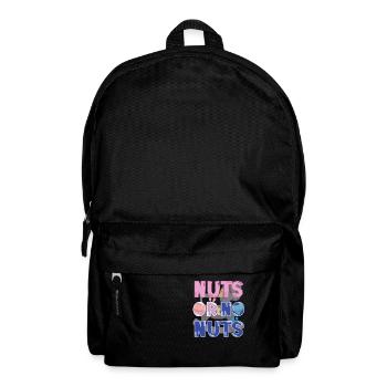 Nüsse oder keine Nüsse Lustiges Geschlecht Enthüllen Babyparty - Rucksack - Schwarz - Vorne