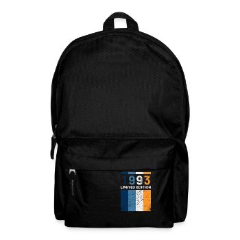 30 ans né en 1993 rétro 30e anniversaire - Sac à dos - noir - Devant
