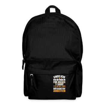 Endlich Rente 2023 Ruhestand Beruf Diätassistent - Rucksack - Schwarz - Vorne
