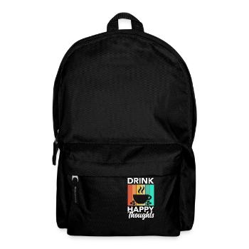 Buvez des pensées heureuses - Sac à dos - noir - Devant