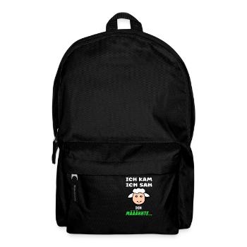 Sheep saying - Funny design with sheep - Backpack - black - Front