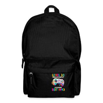 1993 Level 30 Jahre Gaming 30er 30 Geburtstag - Rucksack - Schwarz - Vorne