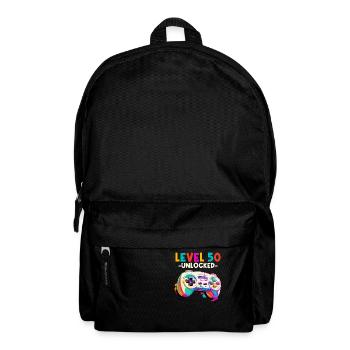 Level 50 Years Gaming 50s 50 Birthday - Backpack - black - Front