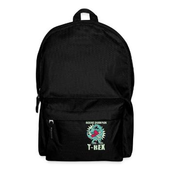 Boxing Dinosaur TRex - Backpack - black - Front