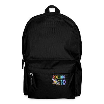 10. Geburtstag Inlineskating - Rucksack - Schwarz - Vorne