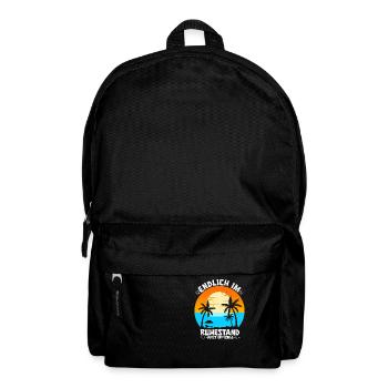Opa Oma Rentner Ruhestand Rente Spruch Offiziell R - Rucksack - Schwarz - Vorne
