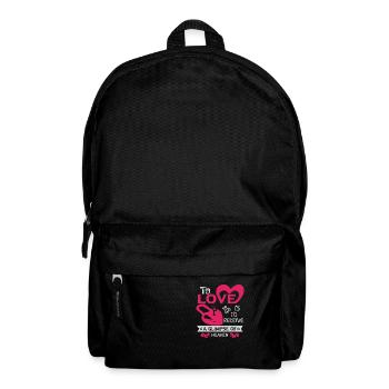 TO LOVE IS TO RECEIVE A GLIMPSE OF HEAVEN - Backpack - black - Front