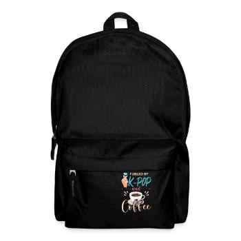 Angetrieben von K-Pop und Kaffee - Rucksack - Schwarz - Vorne