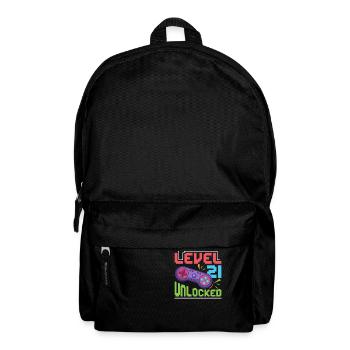Level 21 unlocked - Rucksack - Schwarz - Vorne
