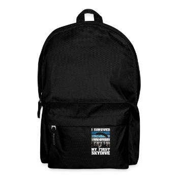 I survived my first parachute jump - Backpack - black - Front