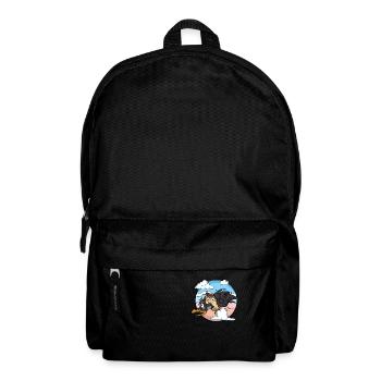 Hedgehog flies on crow - Backpack - black - Front