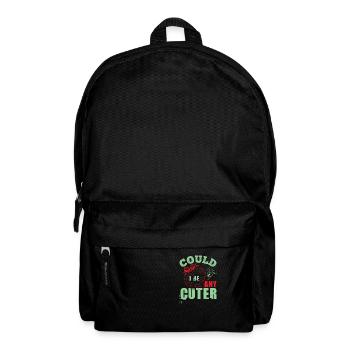 KÖNNTE ICH EIN SÜSSERER HUND SEIN - Rucksack - Schwarz - Vorne