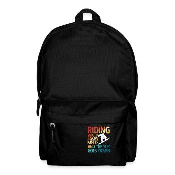 Snowboard Spruch für Snowboarder - Rucksack - Schwarz - Vorne