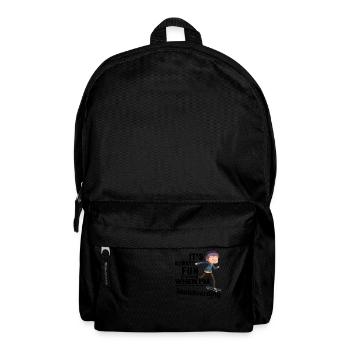 Skateboarding - Rucksack - Schwarz - Vorne