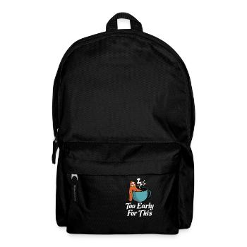 Faultier Liebhaber Faultier Geschenk - Rucksack - Schwarz - Vorne