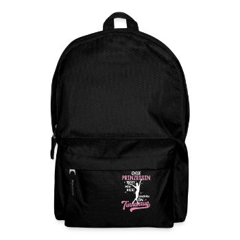 Turnen | Turnerin Gymnastik Turnen Mädchen Frauen - Rucksack - Schwarz - Vorne