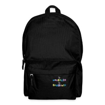 Dyslexia Awareness Dyslexic Therapy Learning - Backpack - black - Front