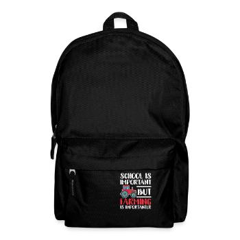 School education is important, but agriculture - Backpack - black - Front