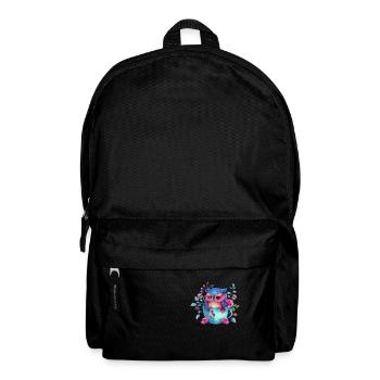 owl animal sweet wild bird zoo forest nature child - Backpack - black - Front