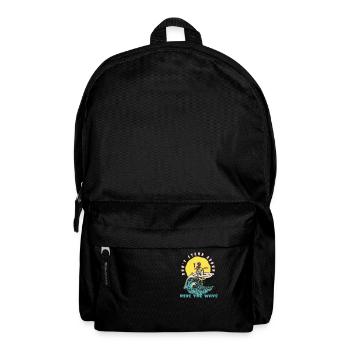 Don't Stand Around Ride The Wave Funny Surfer - Backpack - black - Front