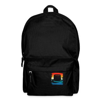 Retro Vintage Classic Magician Zaubertrick - Rucksack - Schwarz - Vorne