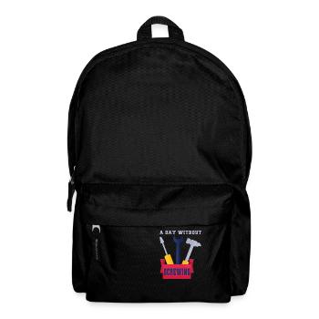 Tuning Spruch für Motorsport / Auto Fans - Rucksack - Schwarz - Vorne