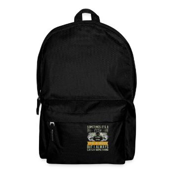 Lustiger Angler Fischer Spruch Angeln - Rucksack - Schwarz - Vorne