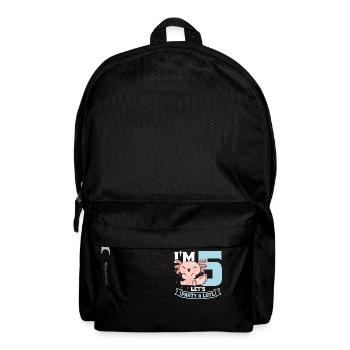 J’ai 5 ans Let’s Party A Lotl - Sac à dos - noir - Devant