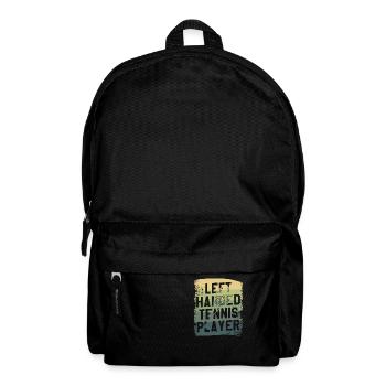 Joueur de tennis gaucher Lefty - Sac à dos - noir - Devant