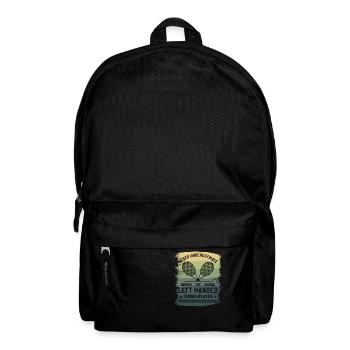 Never Underestimate The Left Handed Tennis Player - Backpack - black - Front