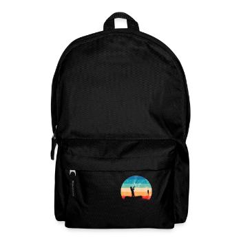 Fishing Gift Fisherman Angler Petri Healing Rod - Backpack - black - Front