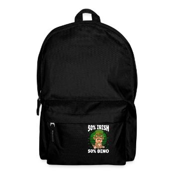 Dinosaur St. Patrick's Day Dino - Backpack - black - Front