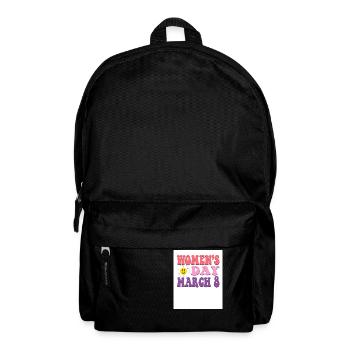 March 8 Women's Day - Feminism, Equality Women Emp - Backpack - black - Front