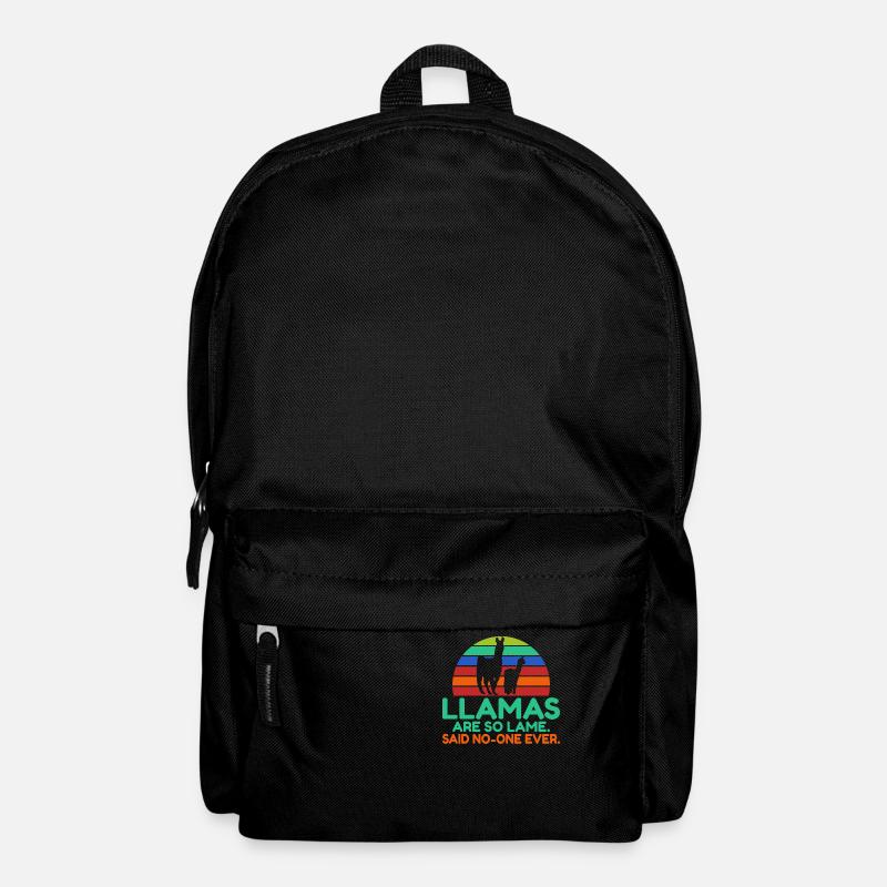 Llama Gift Llama Lover Gift - Backpack - black