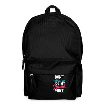 Llama Gift Llama Lover Gift - Backpack - black - Front