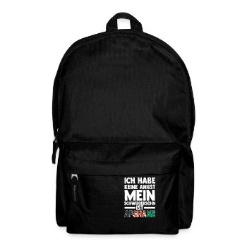 Ich habe keine Angst mein Schwiegersohn ist Afghan - Rucksack - Schwarz - Vorne