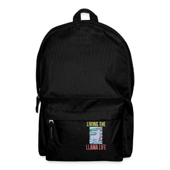 Cadeau Lama Lama Cadeau Amoureux - Sac à dos - noir - Devant