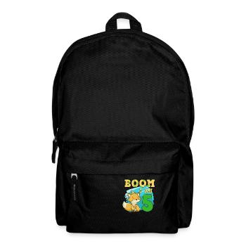 5th birthday fox - Backpack - black - Front