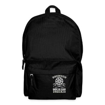Rennwagen Spruch Autofreak Geschenk Sportwagen - Rucksack - Schwarz - Vorne