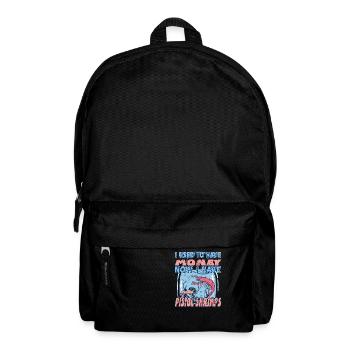 J’avais de l’argent maintenant j’ai des crevettes pistolets - Sac à dos - noir - Devant