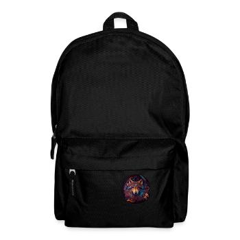 Wölfe Silhouette Naturschutz Tierschutz Wolf - Rucksack - Schwarz - Vorne