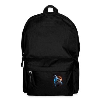 Wölfe Silhouette Naturschutz Tierschutz Wolf - Rucksack - Schwarz - Vorne