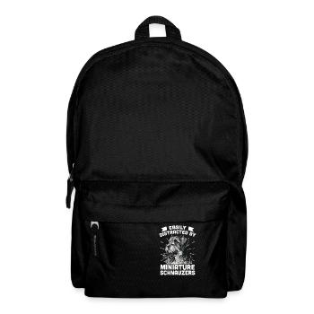 Miniature Schnauzer - Backpack - black - Front