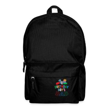 Vater Des Geburtstagskindes Baut Bauklötze - Rucksack - Schwarz - Vorne