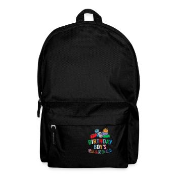 Birthday Kids Grandma Building Blocks - Backpack - black - Front