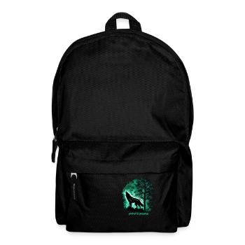 Wölfe Silhouette Naturschutz Tierschutz Wolf - Rucksack - Schwarz - Vorne
