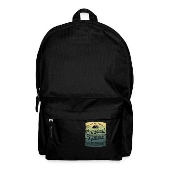 If It's Not About Survival Nature It's Not - Backpack - black - Front