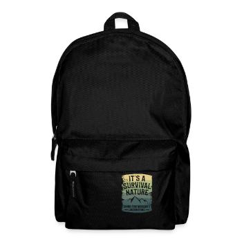 C’est une chose de survie que vous ne voudriez pas - Sac à dos - noir - Devant