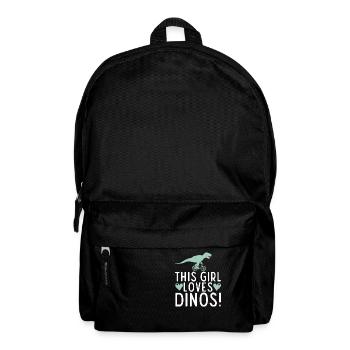 Dinosaurier Geschenk Dino Liebhaber Geschenk - Rucksack - Schwarz - Vorne